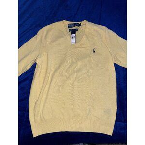 Polo Ralph Lauren - Yellow Merino Wool V Neck Sweater